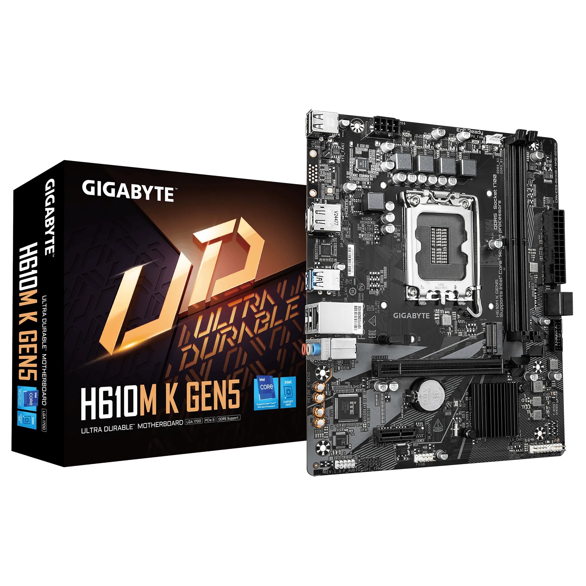 Motherboard Gigabyte H610M intel LGA1700 DDR5 mATX